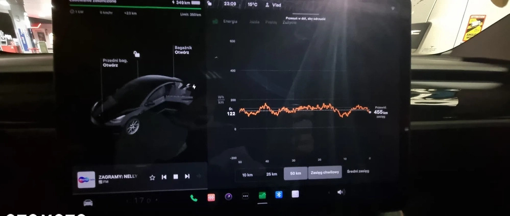 Tesla Model 3 cena 90000 przebieg: 83400, rok produkcji 2019 z Łódź małe 667
